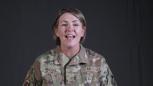 Chief Katie McCool Addresses Pacific Air Forces During Visit to Japan