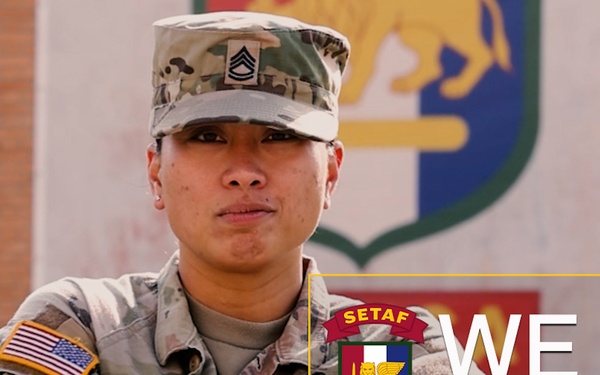 We Are SETAF, Africa: SFC Kristin Belga
