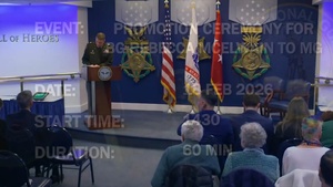 Promotion of BG Rebecca McElwain to Major General