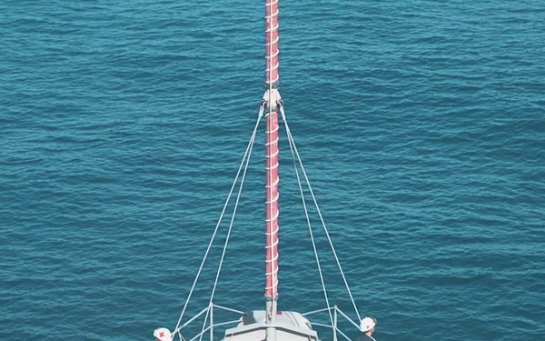 B-ROLL: U.S. Marines, Sailors Aboard USS Ashland Man the Rails at Joint Base Pearl Harbor-Hickam