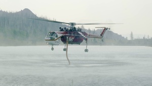 Skycrane supports wildfire operations