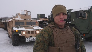 CORE26 | U.S. Marines Prepare Tactical Vehicles in Norway for Exercise Cold Response 26