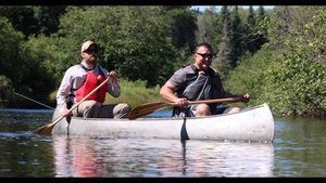 Canoeing on the Paint River in Ottawa National Forest