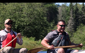Canoeing on the Paint River in Ottawa National Forest