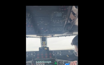 92nd Air Refueling Wing refuels B-1 Lancer after Super Bowl flyover
