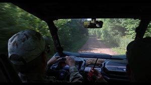 UTV riders on Pioneer Trail in Ottawa National Forest