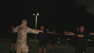 1st Mission Support Command Conduct Army Fitness Test