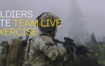 U.S. Soldiers conduct team live fire exercise