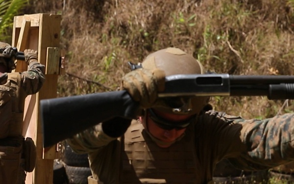 U.S. Marines and Panamanian Partners train on breaching techniques