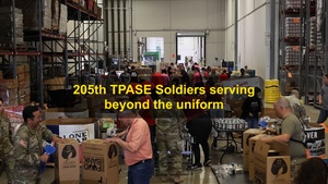 Army Reserve Soldiers Volunteer at Local Food Bank