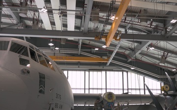 86 MXS replaces C-130J aircraft engine at Ramstein AB B-Roll