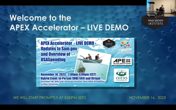 APEX Accelerator Teaching Your Team to Fish Sam.gov USA spending Update
