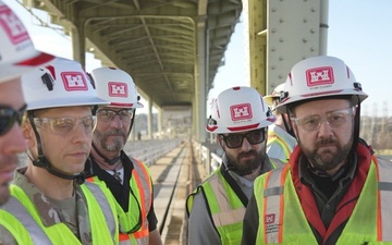 USACE Leaders at Chickamauga Lock Replacement Project
