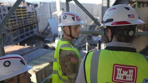 Col. Herlihy visits Chickamauga Lock Replacement Project