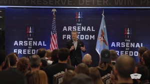 Hegseth Speaks at True Anomaly During Arsenal of Freedom Tour