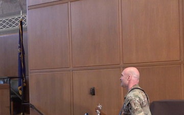Oregon Army National Guard Officer Performs National Anthem at Oregon State Capitol
