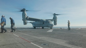 11th MEU Marines, Sailors Conduct Flight Operations Aboard USS Boxer