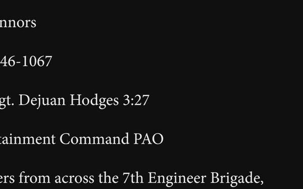 7th Engineer Brigade Best Squad 2026 Day 1 BROLL