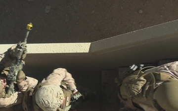 B-Roll: U.S. Marines with 3rd LAR conduct urban operations training during NTC 26-05