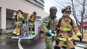 U.S. Army, Japan Ground Self-Defense Force Firefighters Strengthen Interoperability During Joint Fire Drill