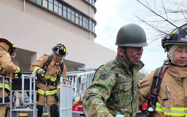 U.S. Army, Japan Ground Self-Defense Force Firefighters Strengthen Interoperability During Joint Fire Drill