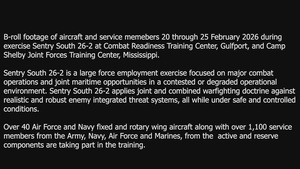 Sentry South 26-2 B-roll 3