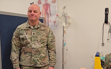 68W Soldier describes career field sustainment training at Fort McCoy Medical Simulations Training Center