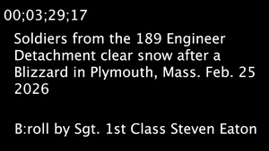 B-Roll Engineers Conducting Snow Removal in Plymouth MA.