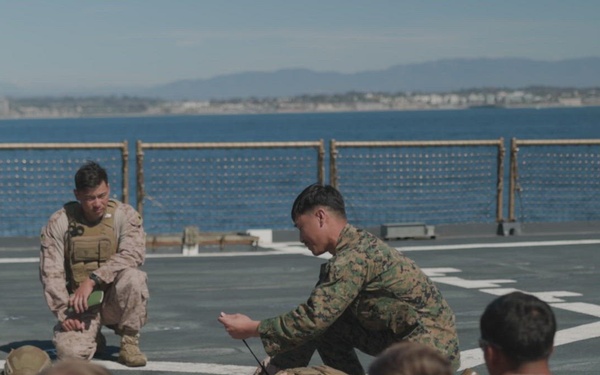 B-Roll: 11th MEU Marines Conduct Tactical Combat Casualty Care Training Aboard USS Comstock