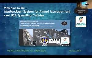 Masterclass in Sam.gov and USAspending.gov from the experts!