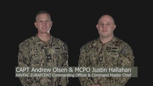 AFN Naples Video Spot - NAVFAC EURAFCENT Leadership Wish a Happy Birthday to the Navy Seabees