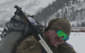 10th Mountain Division (LI) Soldiers Train for the Hale to Vail Traverse