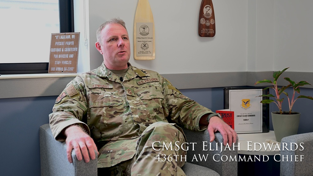 DVIDS - Video - Get to know your command chief: CMSgt Elijah Edwards
