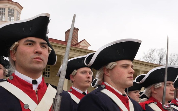 Commander in Chief's Guard Perform at Mount Vernon in honor of George Washington's Birthday