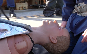 ARCTIC EDGE 26 ship-to-shore patient transfer via RHIB