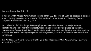 174th Attack Wing tests KMU-572 tail kits during Sentry South 26-2
