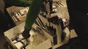 U.S. Navy Sailors Conduct Maintenance During Operation Epic Fury