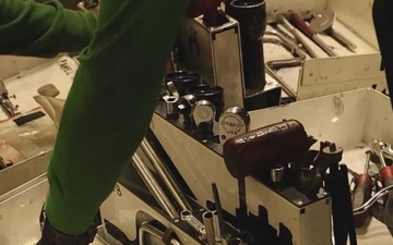 U.S. Navy Sailors Conduct Maintenance During Operation Epic Fury