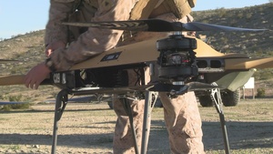 B-Roll: U.S. Marines with 3rd LAR employ Tactical Resupply UAS during NTC 26-05