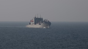 USS Abraham Lincoln (CVN-72) Conducts a Replenishment at Sea During Operation Epic Fury