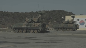 ROK Army Soldiers fires K-30 Biho B-roll