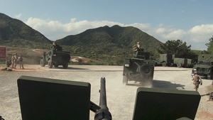 U.S. Marines with 12th LCT Employ Crew-Served Weapons Range B-Roll