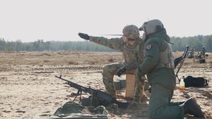 3rd CAB and Latvian Air Force M240 familiarization B-Roll