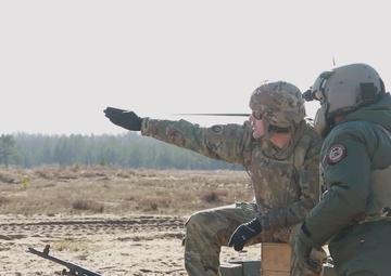 3rd CAB and Latvian Air Force M240 familiarization B-Roll