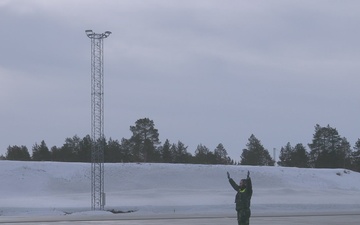 U.S. Marines Establish Forward Arming and Refueling Point in Sweden