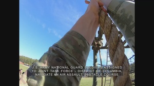JTF DC Negotiate Fort Pickett Obstacle Course