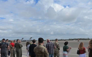 16th Airlift Squadron return home after supporting global mobility mission