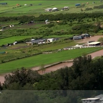 Coast Guard conducts overflights during flash floods on Oahu