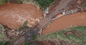 Army Black Hawk Crew Documents Storm-Damaged Infrastructure