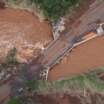 Army Black Hawk Crew Documents Storm-Damaged Infrastructure